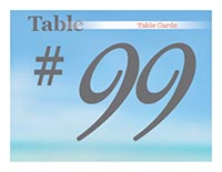 Table Card Sample